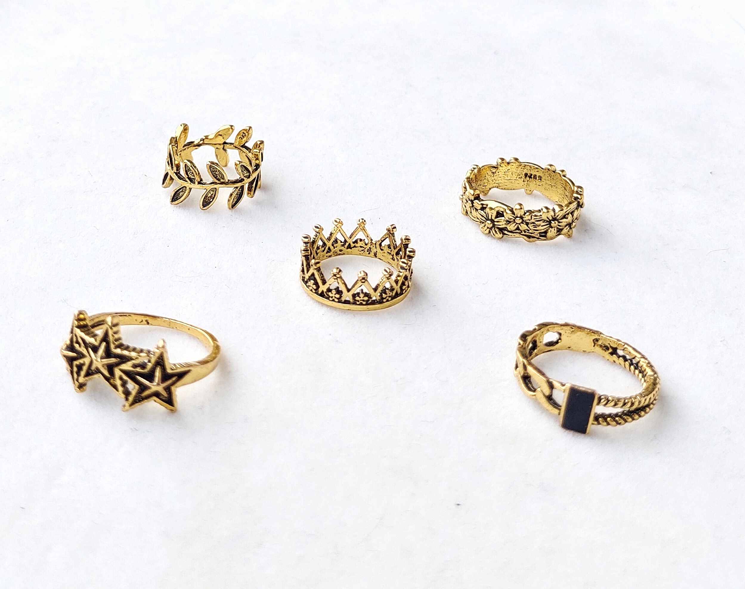 Design Your Own Ring Set | Stacking Name Rings | Going Golden