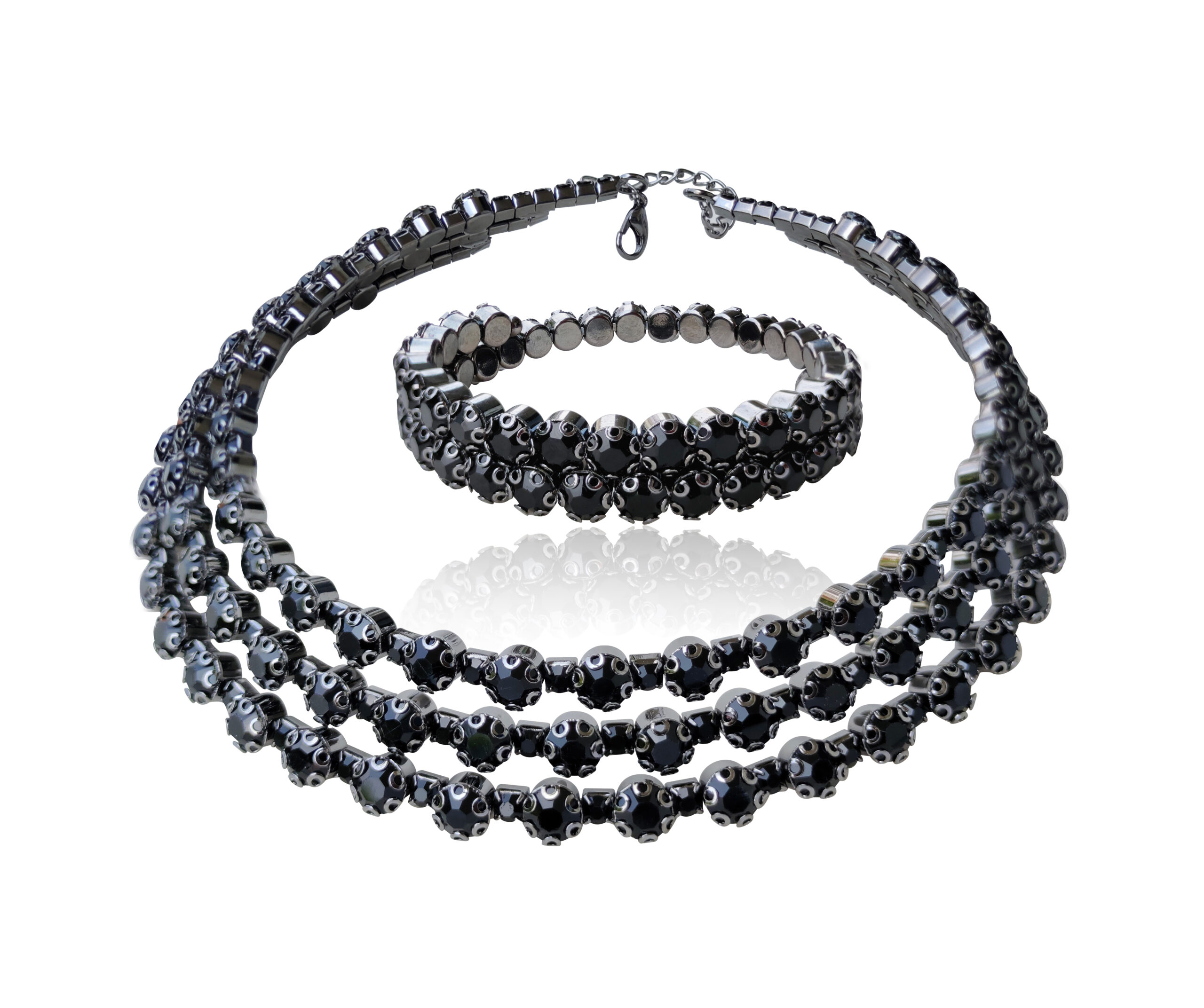 Pewter Rainfall Necklace – Dazzling In Style
